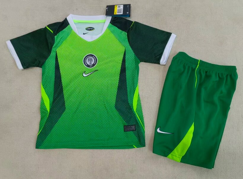 Kids-Nigeria 2026 Home Soccer Jersey